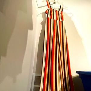 Striped jumpsuit perfect for fall!